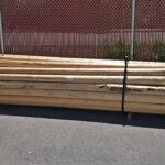 Peeled Timber rails